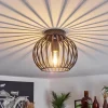 Lampes Industrielles-hofstein Plafonnier Oravi Noir, 1 lumière