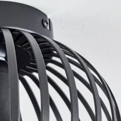 Lampes Industrielles-hofstein Plafonnier Oravi Noir, 1 lumière