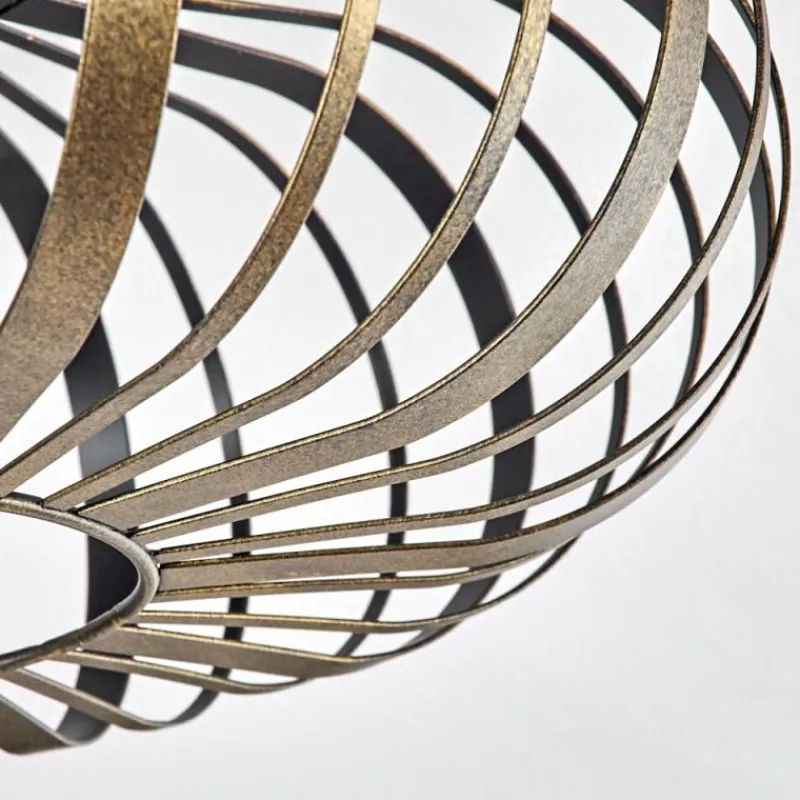 Lampes Dorées-hofstein Plafonnier Oravi Noir doré, 1 lumière