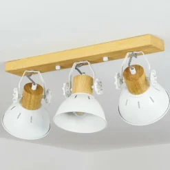 Luminaires Scandinaves-hofstein Plafonnier Orny Écru, Blanc, 3 lumières