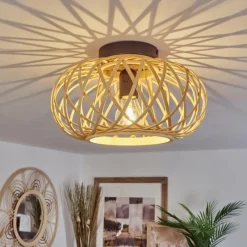 Luminaires Scandinaves-hofstein Plafonnier Pabu Écru, 1 lumière