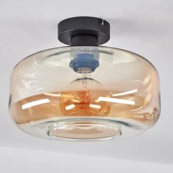 hofstein Plafonnier Pedreles Ambre, 1 lumière