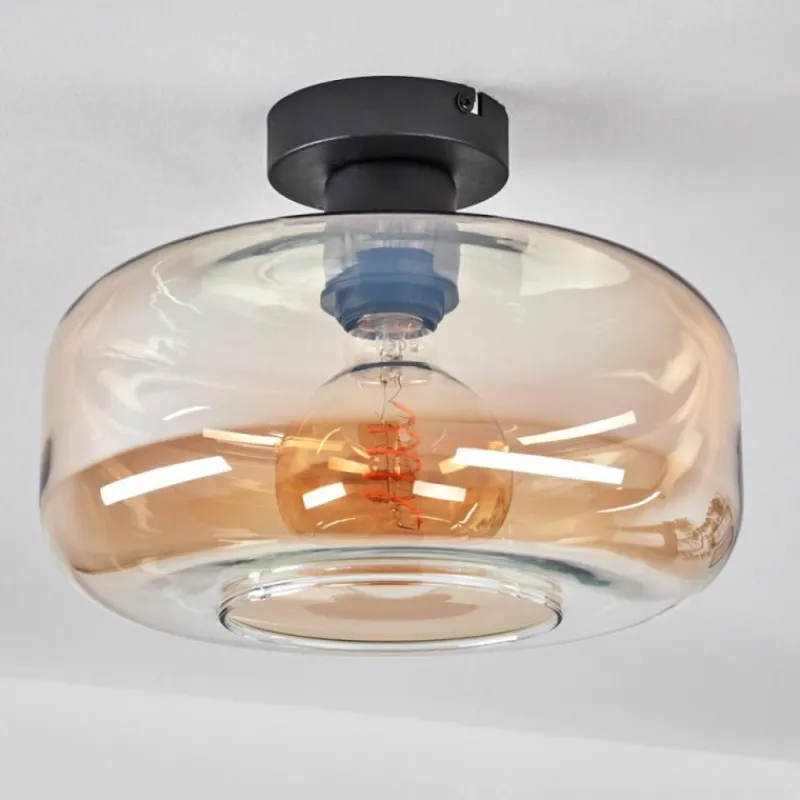 hofstein Plafonnier Pedreles Ambre, 1 lumière