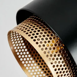 Lampes Dorées-hofstein Plafonnier Pegos Noir, 2 lumières