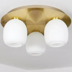 hofstein Plafonnier Pintacura Laiton, 3 lumières