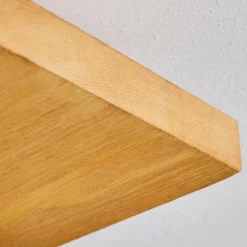 Luminaires Scandinaves-hofstein Plafonnier Pompu LED Bois clair, Noir, 1 lumière