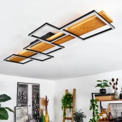 hofstein Plafonnier Pompu LED Écru, Noir, 1 lumière