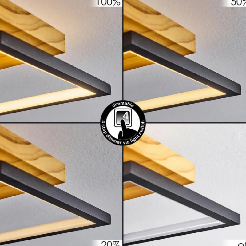 Luminaires Scandinaves-hofstein Plafonnier Pompu LED Écru, Noir, 1 lumière