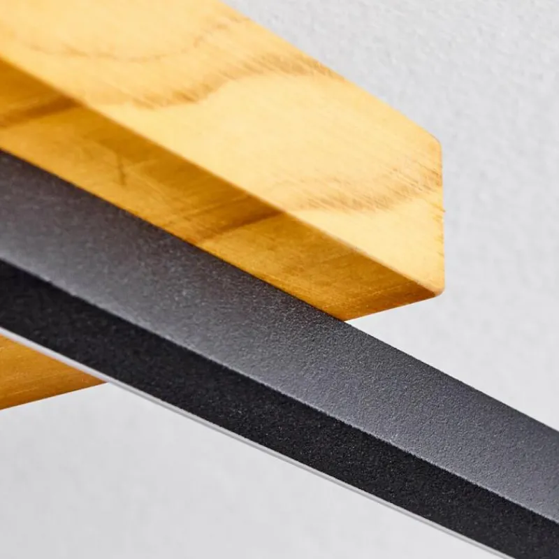 Luminaires Scandinaves-hofstein Plafonnier Pompu LED Écru, Noir, 1 lumière