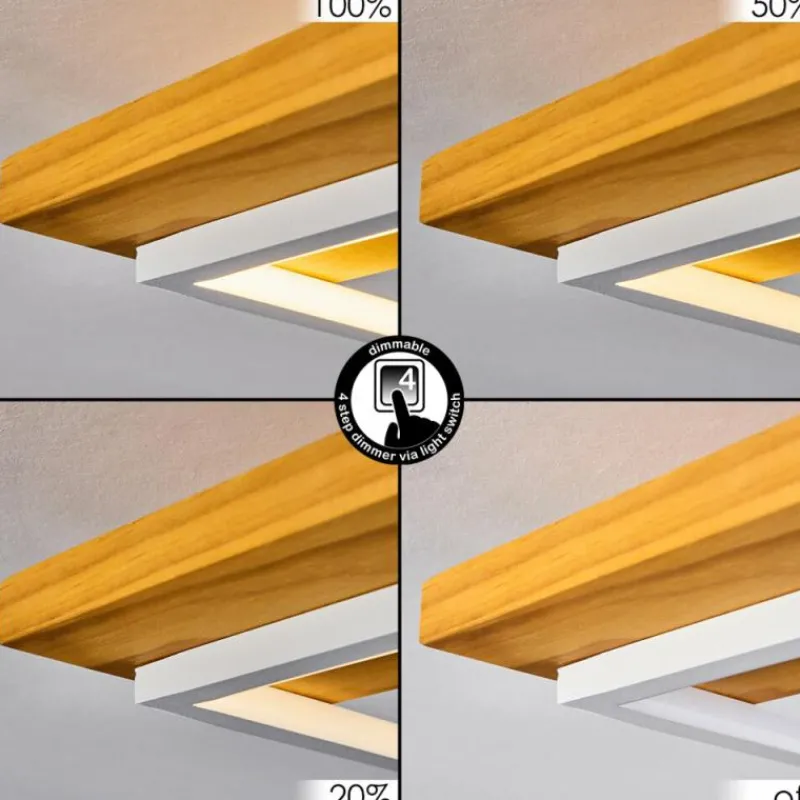 Luminaires Scandinaves-hofstein Plafonnier Pompu LED Écru, Blanc, 1 lumière