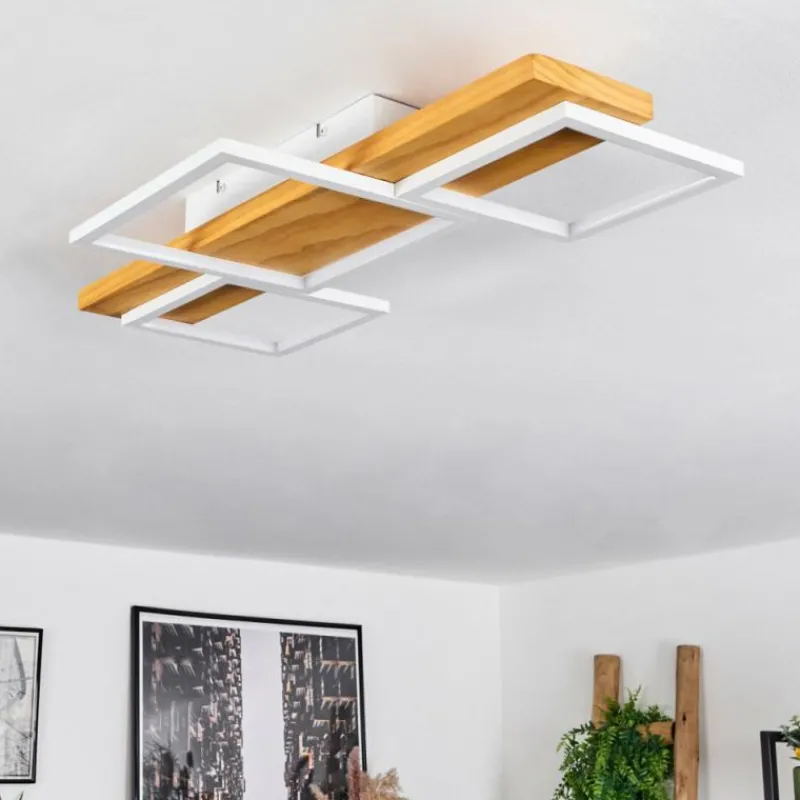 Luminaires Scandinaves-hofstein Plafonnier Pompu LED Écru, Blanc, 1 lumière