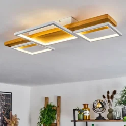 Luminaires Scandinaves-hofstein Plafonnier Pompu LED Écru, Blanc, 1 lumière