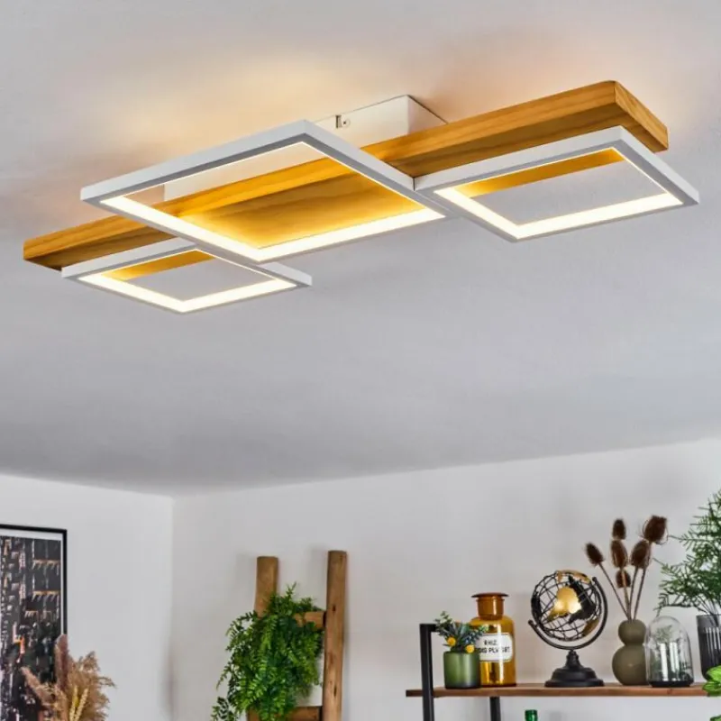 Luminaires Scandinaves-hofstein Plafonnier Pompu LED Écru, Blanc, 1 lumière