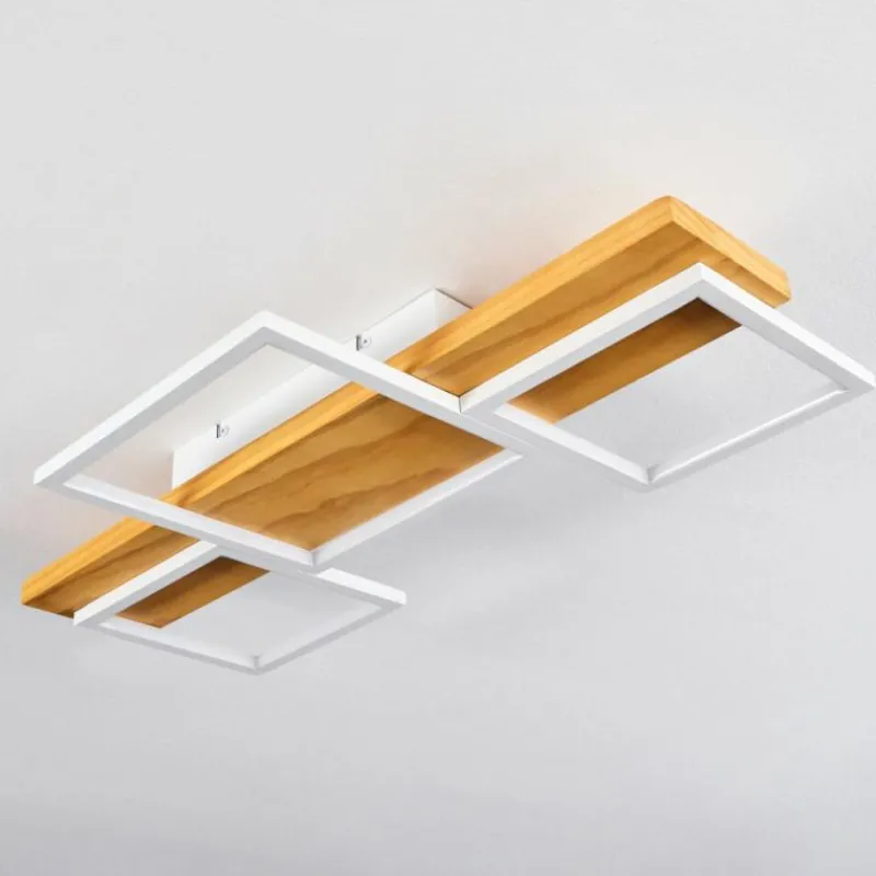 Luminaires Scandinaves-hofstein Plafonnier Pompu LED Écru, Blanc, 1 lumière