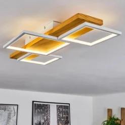 Luminaires Scandinaves-hofstein Plafonnier Pompu LED Écru, Blanc, 1 lumière