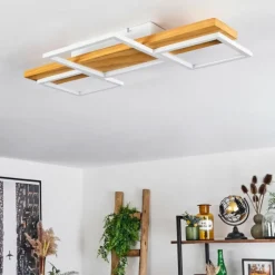 Luminaires Scandinaves-hofstein Plafonnier Pompu LED Écru, Blanc, 1 lumière