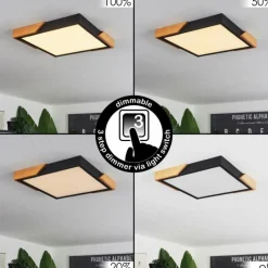 hofstein Plafonnier Pontchardon LED Écru, Noir, 1 lumière