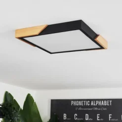 hofstein Plafonnier Pontchardon LED Écru, Noir, 1 lumière