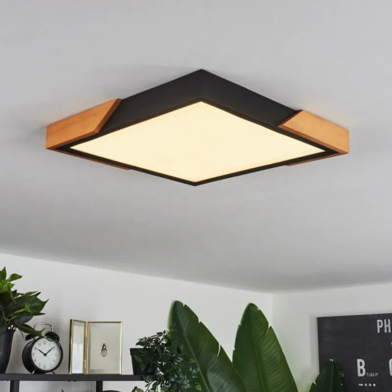 hofstein Plafonnier Pontchardon LED Écru, Noir, 1 lumière