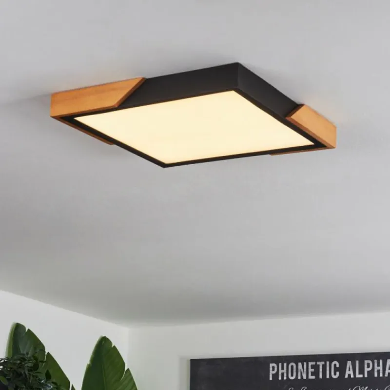 hofstein Plafonnier Pontchardon LED Écru, Noir, 1 lumière