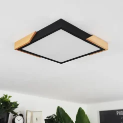 hofstein Plafonnier Pontchardon LED Écru, Noir, 1 lumière