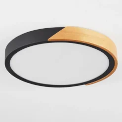 hofstein Plafonnier Pontchardon LED Brun, Noir, 1 lumière