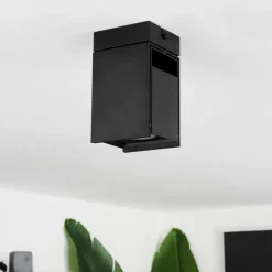 hofstein Plafonnier Prassinet Noir, 1 lumière