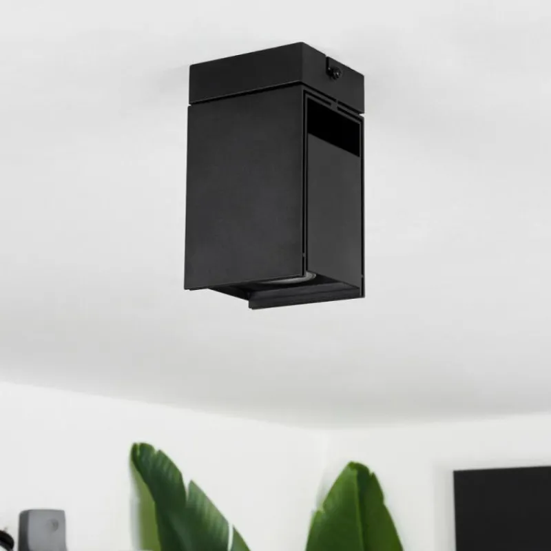 hofstein Plafonnier Prassinet Noir, 1 lumière