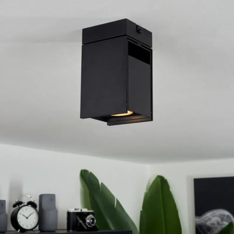 hofstein Plafonnier Prassinet Noir, 1 lumière