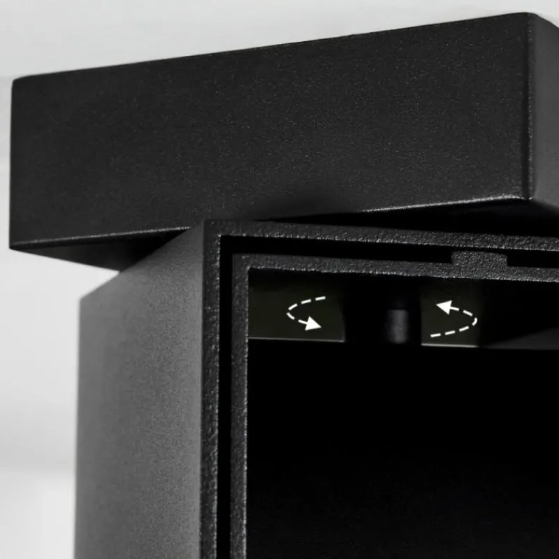 hofstein Plafonnier Prassinet Noir, 4 lumières