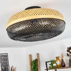 Luminaires Scandinaves-hofstein Plafonnier Pucapa Noir, 1 lumière