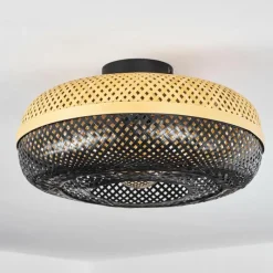 Luminaires Scandinaves-hofstein Plafonnier Pucapa Noir, 1 lumière