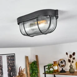 hofstein Plafonnier Quintay Noir, 1 lumière