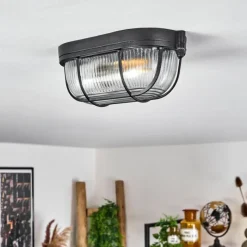 hofstein Plafonnier Quintay Noir, 1 lumière