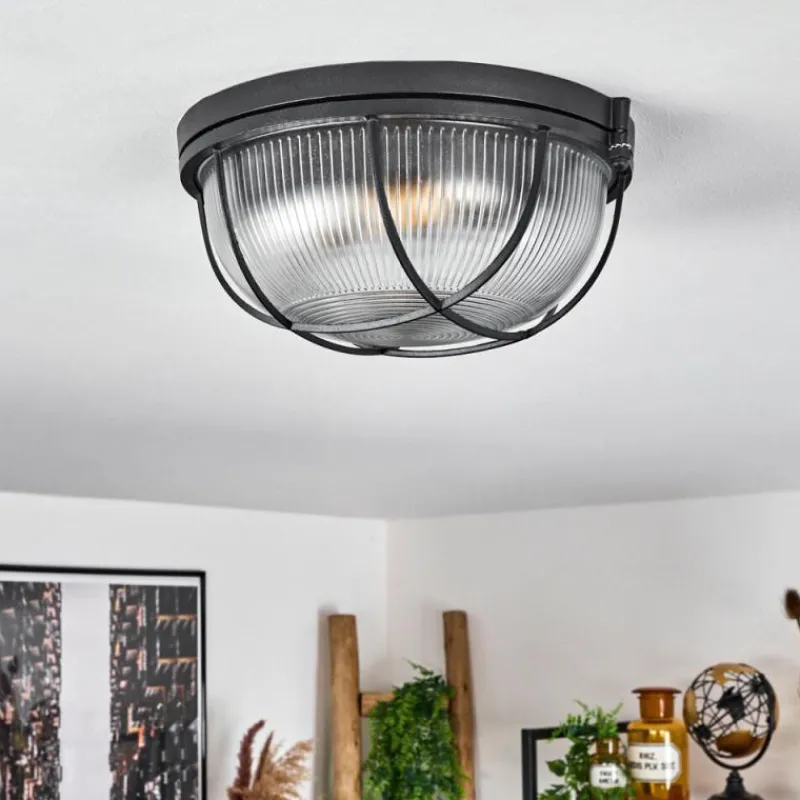 hofstein Plafonnier Quintay Noir, 1 lumière