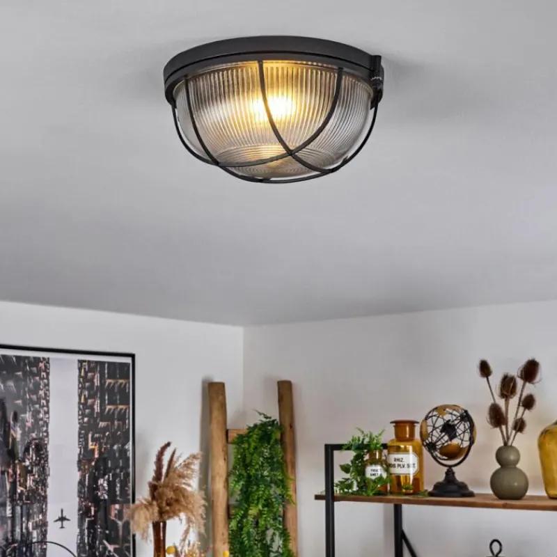 hofstein Plafonnier Quintay Noir, 1 lumière