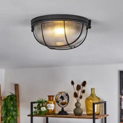 hofstein Plafonnier Quintay Noir, 1 lumière