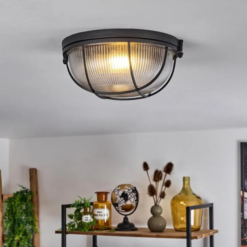 hofstein Plafonnier Quintay Noir, 1 lumière