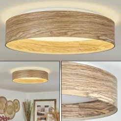 Luminaires Scandinaves-hofstein Plafonnier Quintinha LED Blanc, 1 lumière