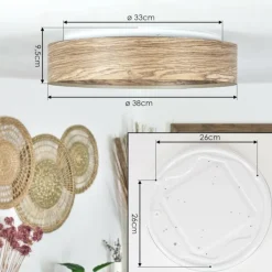 Luminaires Scandinaves-hofstein Plafonnier Quintinha LED Blanc, 1 lumière