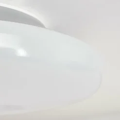 hofstein Plafonnier Ral LED Argenté, Blanc, 1 lumière, Télécommandes, Changeur de couleurs