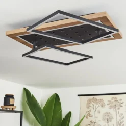 hofstein Plafonnier Ramilos LED Écru, Noir, 1 lumière