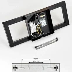 hofstein Plafonnier Reboleiro LED Noir, 2 lumières