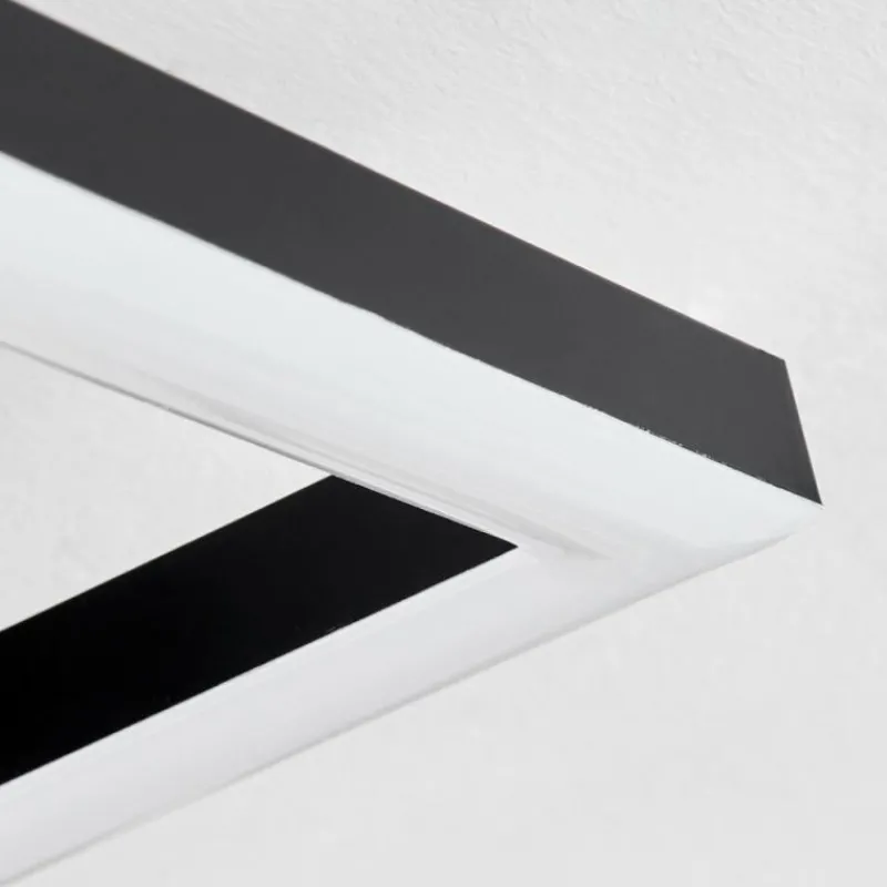 hofstein Plafonnier Reboleiro LED Noir, 2 lumières