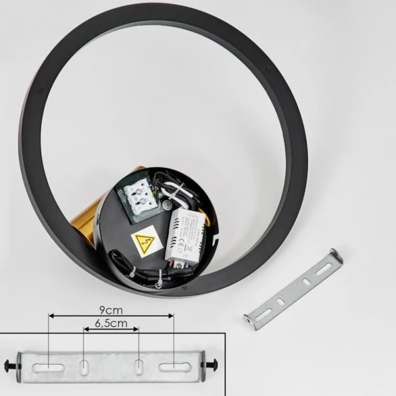 hofstein Plafonnier Reboleiro LED Noir, 2 lumières