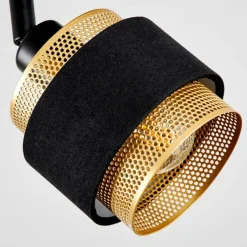 Lampes En Tissu-hofstein Plafonnier Regueira Noir, 1 lumière