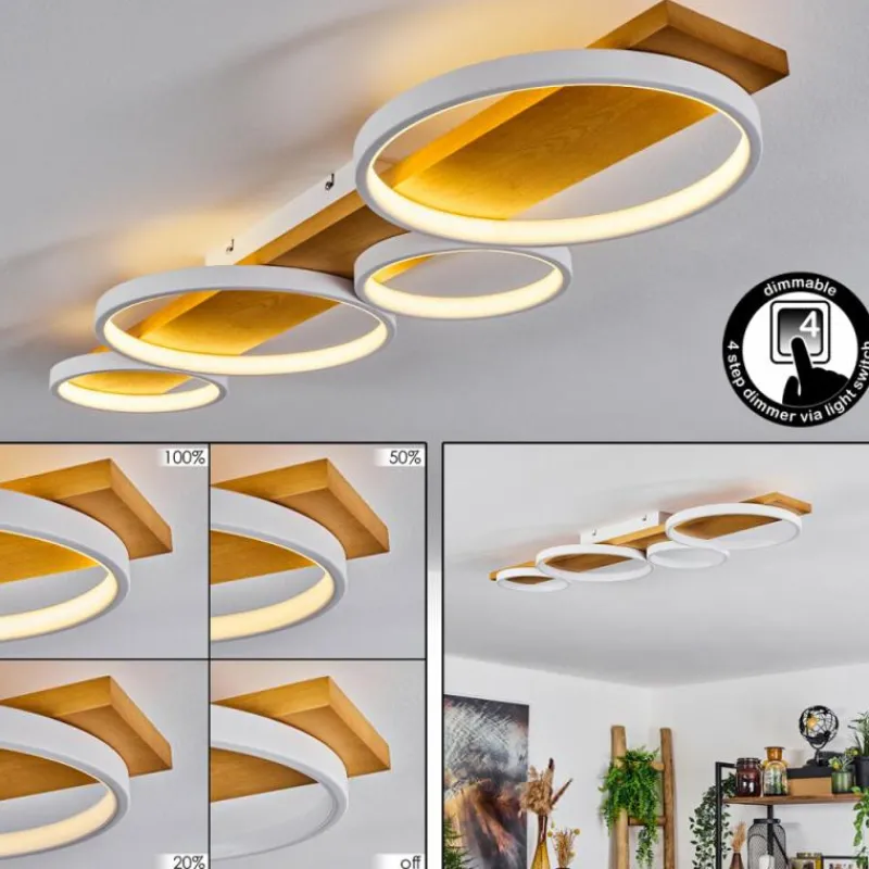 hofstein Plafonnier Rodekro LED Écru, Blanc, 1 lumière