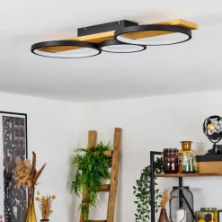 hofstein Plafonnier Rodekro LED Écru, Noir, 1 lumière