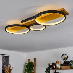 hofstein Plafonnier Rodekro LED Écru, Noir, 1 lumière