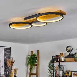 hofstein Plafonnier Rodekro LED Écru, Noir, 1 lumière